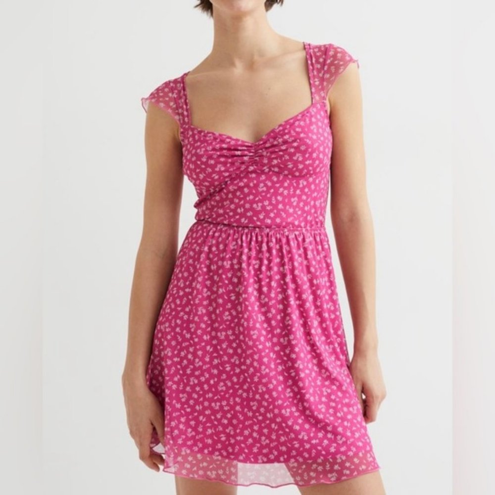 NWT H&M Divided Patterned Mesh Dresh